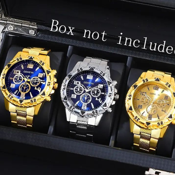 Men's Chronograph Quartz Watch with Steel Band