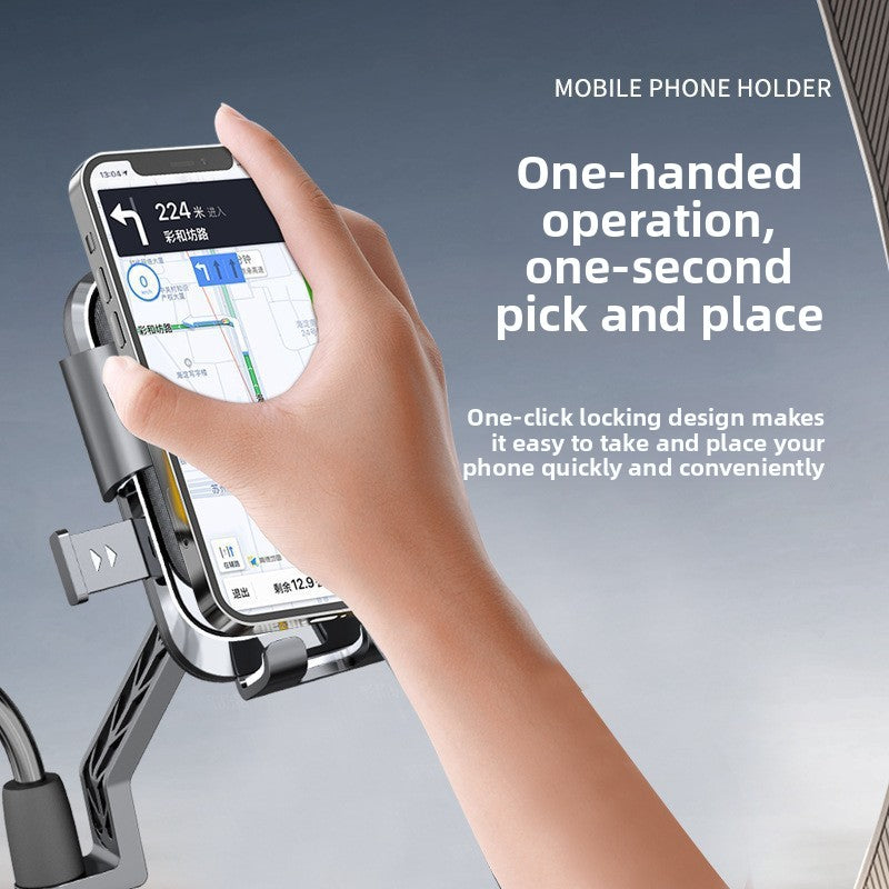 Universal Anti-Shock Phone Holder for Bicycle Motorcycle Electric Vehicle