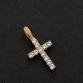 Men's zirconium cross pendant necklace