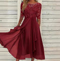 Elegant Chiffon Lace Evening Dress