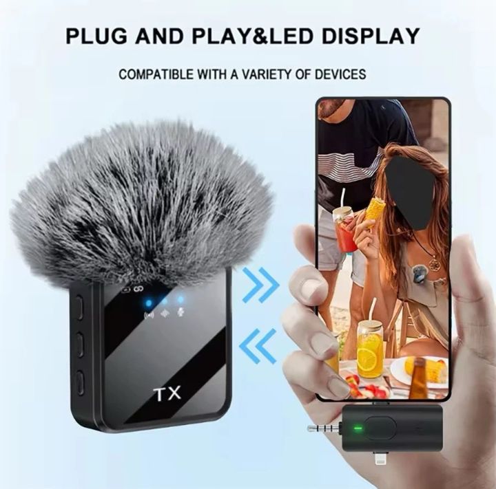 Dual Wireless Lavalier Microphones (GC) — For iPhone, Camera & Android Devices