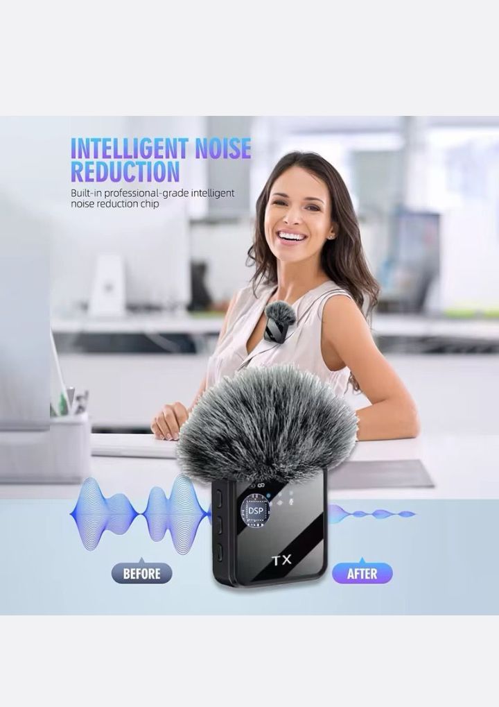 Dual Wireless Lavalier Microphones (GC) — For iPhone, Camera & Android Devices