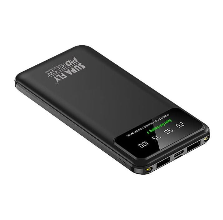 Supa Fly 10 000 mAh Fast Charge Powerbank | 22.5 W Dual Device | Black