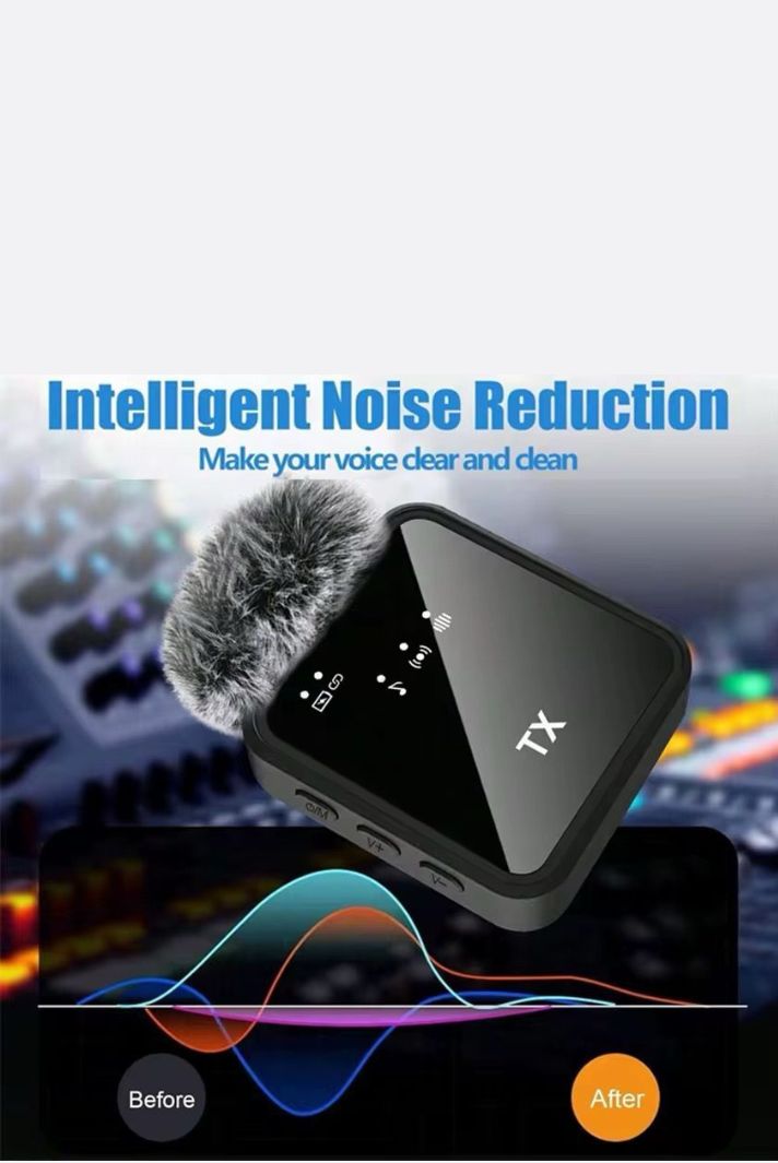 Dual Wireless Lavalier Microphones (GC) — For iPhone, Camera & Android Devices