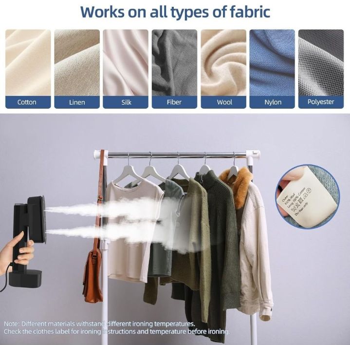 Advanced 2‑in‑1 Portable Handheld Clothes Steamer & Iron with LED Display