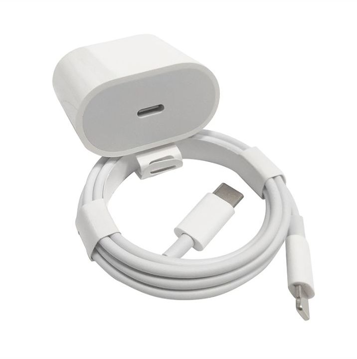 20W Fast Charger for iPhone (USB‑C to Lightning Cable)